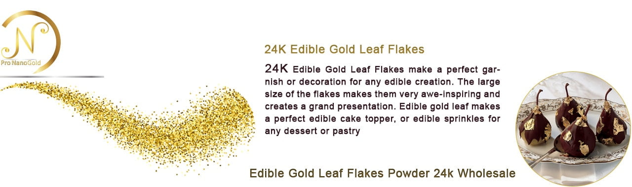 Gold 24K Edible Gold Leaf Flakes